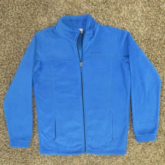 Columbia Jacket Boy's XL 18-20 Royal Blue‎ Steens Mountain II Fleece Full Zip - Picture 1 of 7